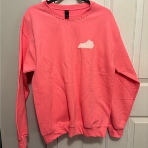 Gildan Vibrant Pink Crewneck Sweatshirt